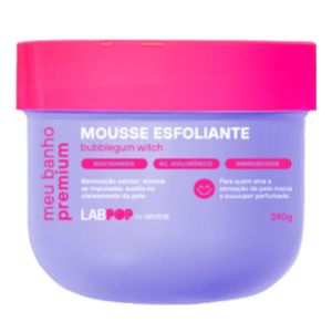 Mousse Esfoliante Labotrat LobPOP Bubblegum 240ml
