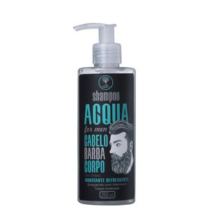Organica Shampoo Acqua For Men Cabelo Barba Corpo 250ml